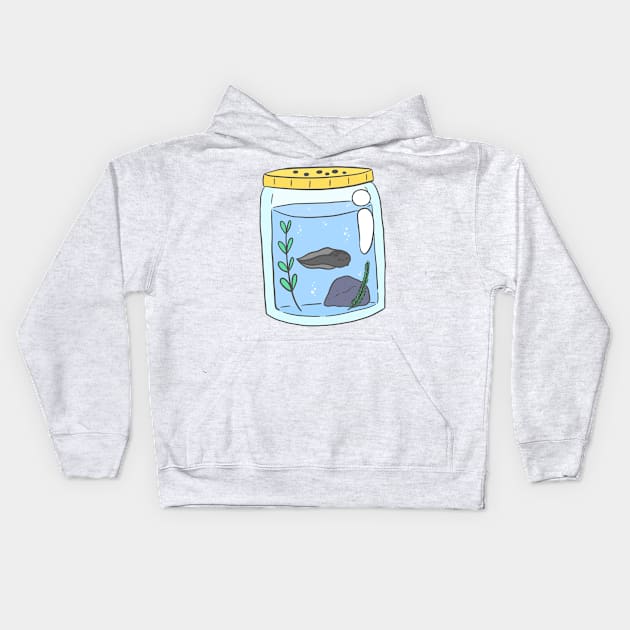 Tadpole in a jar Kids Hoodie by IcyBubblegum